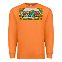 Carrot faith cross and sunflower license plate Premium Sweatshirt - HRA Design Shop