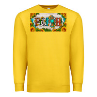 Lemon faith cross and sunflower license plate Premium Sweatshirt - HRA Design Shop
