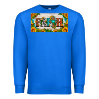 True Royal faith cross and sunflower license plate Premium Sweatshirt - HRA Design Shop
