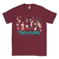 Burgundy merry dancemas christmas ballet Classic Tee - MaliasSmallBusiness