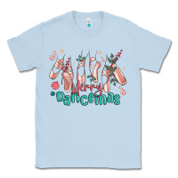 Dusty Blue merry dancemas christmas ballet Classic Tee - MaliasSmallBusiness