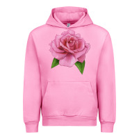 Fuchsia Pink Perfume Delight Rose Urban Hoodie - LillyAllenDesigns