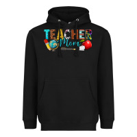 Black teacher mom Heavyweight Hoodie - texasbilliewilder