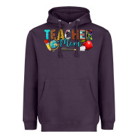 Plum teacher mom Heavyweight Hoodie - texasbilliewilder