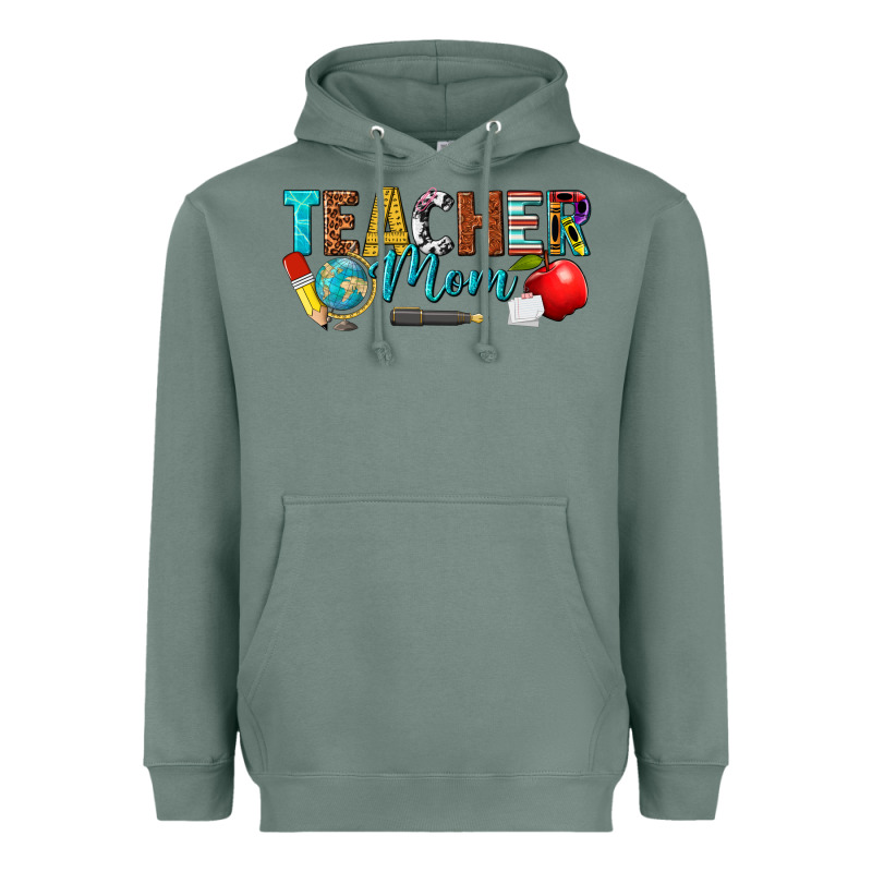 Teacher Mom Heavyweight Hoodie by texasbilliewilder | Teevron