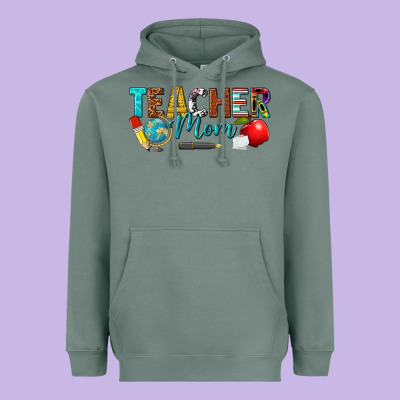 Teacher Mom Heavyweight Hoodie Designed By Texasbilliewilder