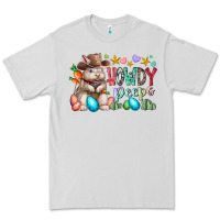 Dove Grey howdy peeps Premium Tee - RacoonDesign