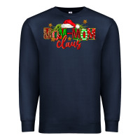 Navy christmas mom mom claus Premium Sweatshirt - FaDigitalArtStudio