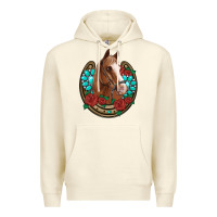 Sandshell western horseshoe horse roses gemstone Premium Hoodie - Artiststas