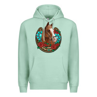 Seafoam western horseshoe horse roses gemstone Premium Hoodie - Artiststas