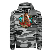 Slate Camo western horseshoe horse roses gemstone Premium Hoodie - Artiststas