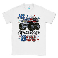 White all american boy Classic Tee - MaliasSmallBusiness