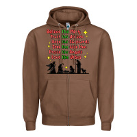 Chestnut jesus and family belive like mary Zipper Hoodie - MaliasSmallBusiness
