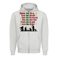 Dove Grey jesus and family belive like mary Zipper Hoodie - MaliasSmallBusiness