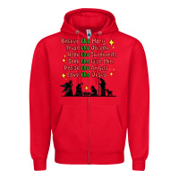 Red jesus and family belive like mary Zipper Hoodie - MaliasSmallBusiness