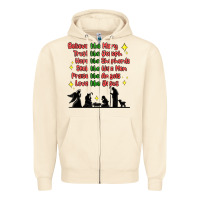 Sandshell jesus and family belive like mary Zipper Hoodie - MaliasSmallBusiness