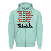 Seafoam jesus and family belive like mary Zipper Hoodie - MaliasSmallBusiness