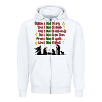 White jesus and family belive like mary Zipper Hoodie - MaliasSmallBusiness