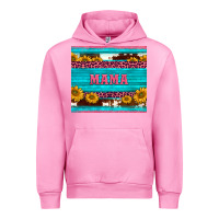 Fuchsia Pink cowhide leopard sunflowers mama Urban Hoodie - BarkalooDesign