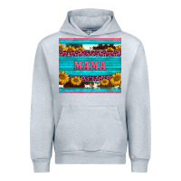 Heather Grey cowhide leopard sunflowers mama Urban Hoodie - BarkalooDesign