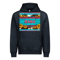 Navy cowhide leopard sunflowers mama Urban Hoodie - BarkalooDesign