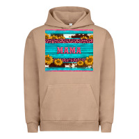 Pigment Burro cowhide leopard sunflowers mama Urban Hoodie - BarkalooDesign
