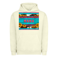 Pigment Pistachio cowhide leopard sunflowers mama Urban Hoodie - BarkalooDesign