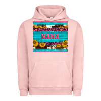 Pigment Salmon cowhide leopard sunflowers mama Urban Hoodie - BarkalooDesign