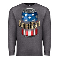 Charcoal Heather American 4th of July Premium Sweatshirt - CowGirlArtShop