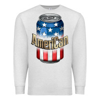 Oatmeal Heather American 4th of July Premium Sweatshirt - CowGirlArtShop