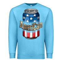 Ocean Blue American 4th of July Premium Sweatshirt - CowGirlArtShop