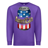 Purple American 4th of July Premium Sweatshirt - CowGirlArtShop