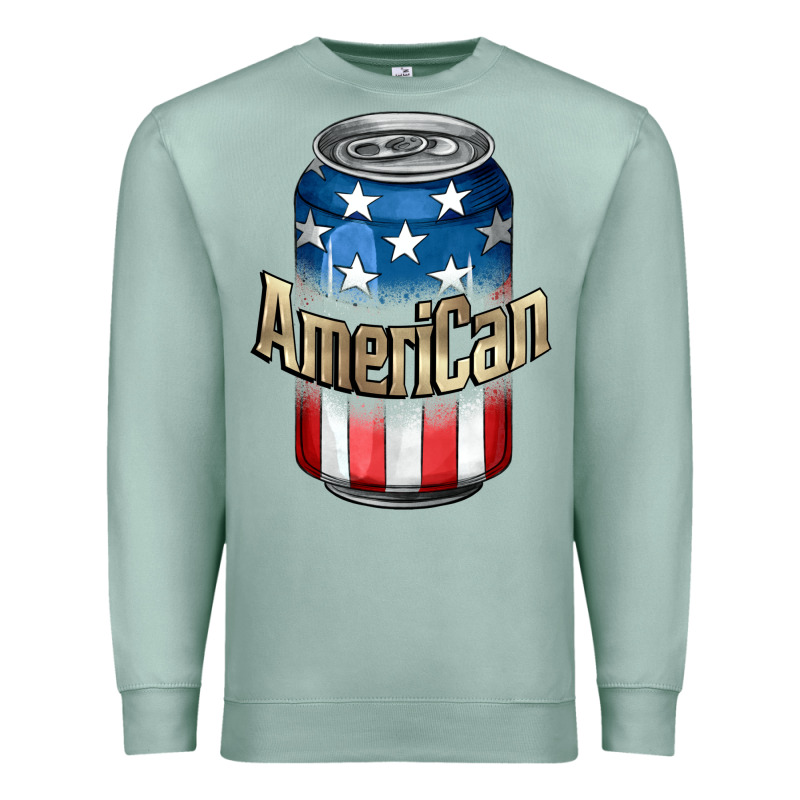 American 4th Of July Premium Sweatshirt by CowGirlArtShop | Teevron