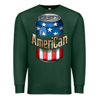 Sports Green American 4th of July Premium Sweatshirt - CowGirlArtShop