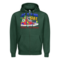 Sports Green be a kind sole autism awareness Zipper Hoodie - MaliasSmallBusiness