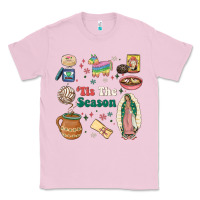Bubblegum Pink tis the season Classic Tee - MaliasSmallBusiness