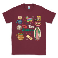 Burgundy tis the season Classic Tee - MaliasSmallBusiness