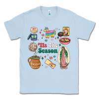 Dusty Blue tis the season Classic Tee - MaliasSmallBusiness
