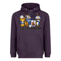 Plum tis' the season volleyball coffee cups Heavyweight Hoodie - Zillion Design Studio