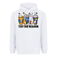White tis' the season volleyball coffee cups Heavyweight Hoodie - Zillion Design Studio