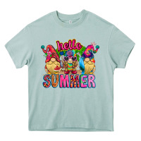 Arona Hello summer Gnome Heavy Core Tee - CowhideDigitalArt