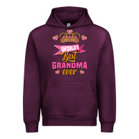 Mauve Wine world's best grandma ever Urban Hoodie - Jasminsmagicworld