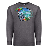 Charcoal Heather beach please Premium Sweatshirt - SublimationCraftShop