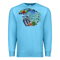 Ocean Blue beach please Premium Sweatshirt - SublimationCraftShop