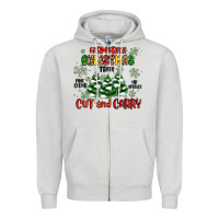 Dove Grey farm fresh christmas trees Zipper Hoodie - MaliasSmallBusiness