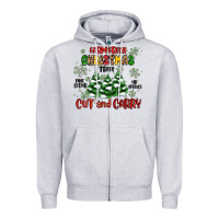 Heather Grey farm fresh christmas trees Zipper Hoodie - MaliasSmallBusiness