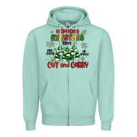 Seafoam farm fresh christmas trees Zipper Hoodie - MaliasSmallBusiness