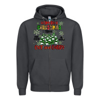 Smoke farm fresh christmas trees Zipper Hoodie - MaliasSmallBusiness