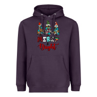 Plum western trees merry and bright christmas Heavyweight Hoodie - RanaPortraitStore