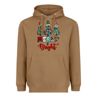 Toasted Coconut western trees merry and bright christmas Heavyweight Hoodie - RanaPortraitStore